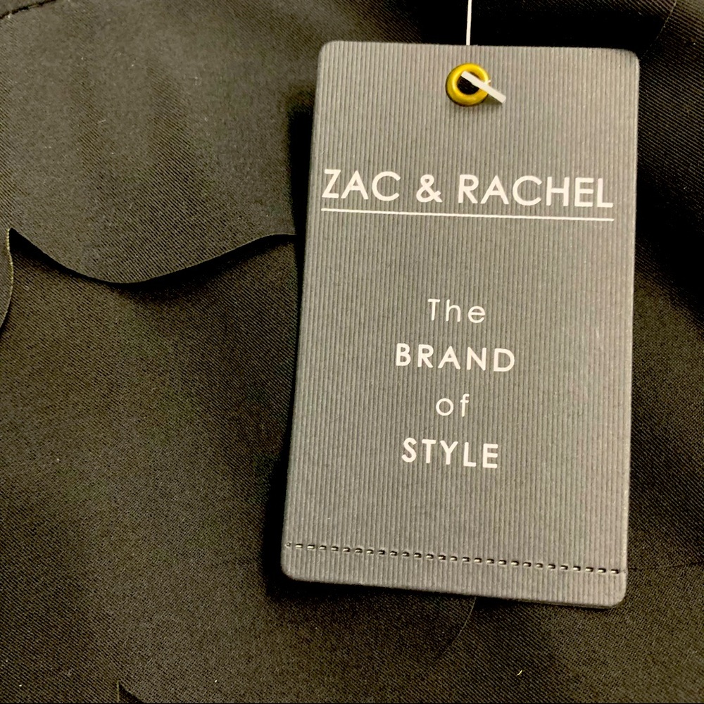 Black scalloped layered pencil skirt workwear office business wear Zac & Rachel - Picture 4 of 9